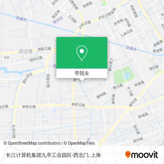 长江计算机集团九亭工业园区-西北门地图