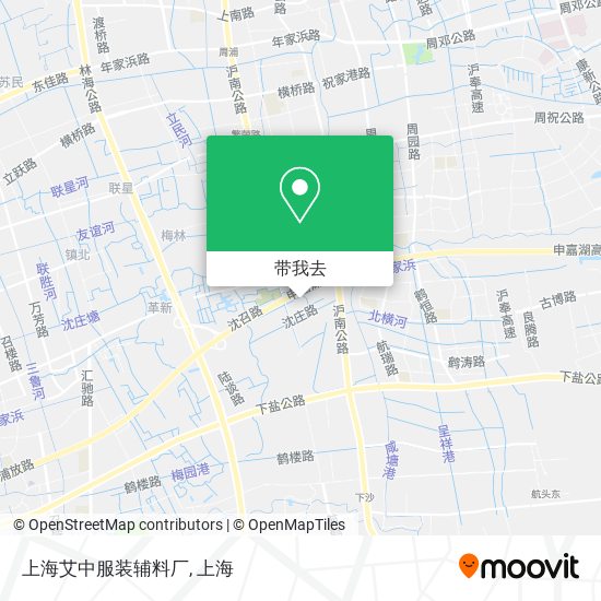 上海艾中服装辅料厂地图