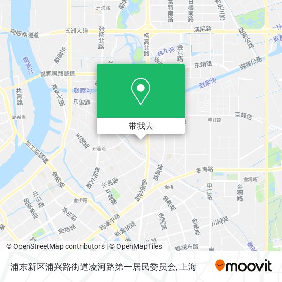 浦东新区浦兴路街道凌河路第一居民委员会地图