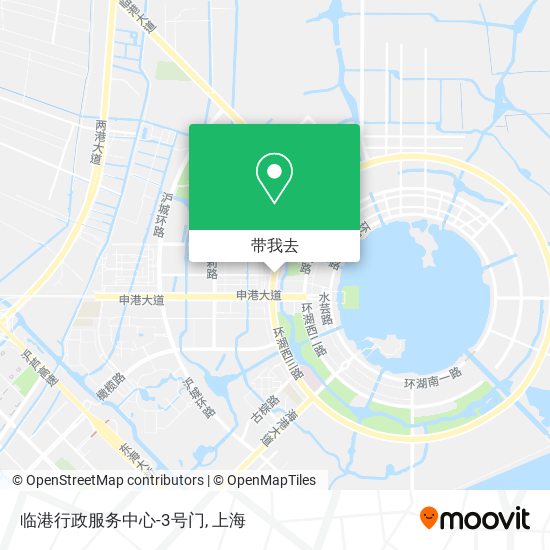 临港行政服务中心-3号门地图