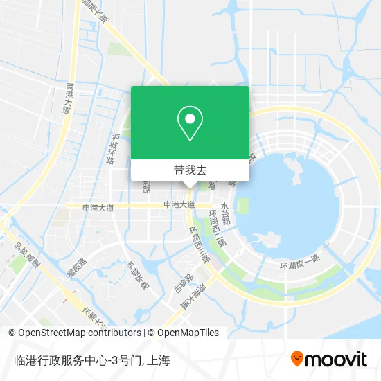 临港行政服务中心-3号门地图