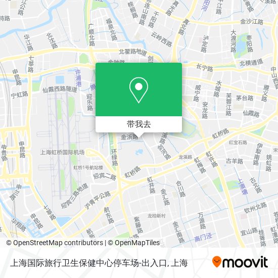 上海国际旅行卫生保健中心停车场-出入口地图