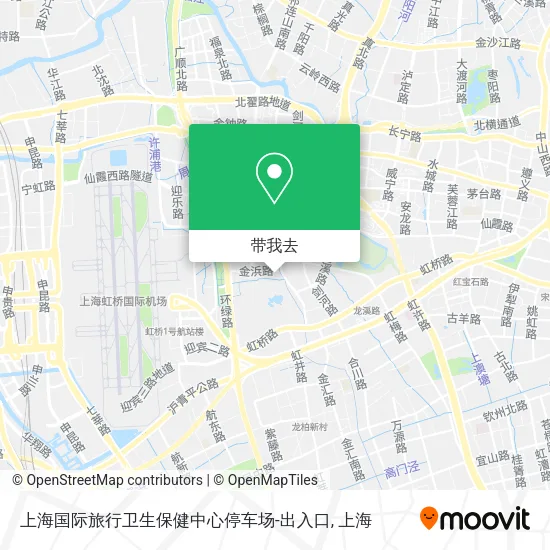 上海国际旅行卫生保健中心停车场-出入口地图