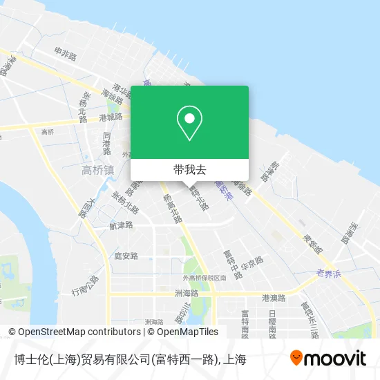 博士伦(上海)贸易有限公司(富特西一路)地图