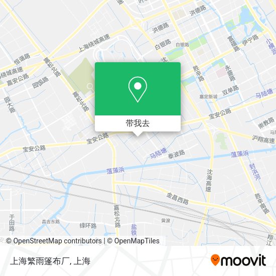 上海繁雨篷布厂地图