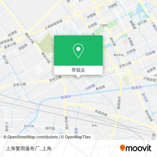 上海繁雨篷布厂地图