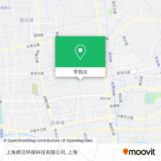 上海师洁环保科技有限公司地图