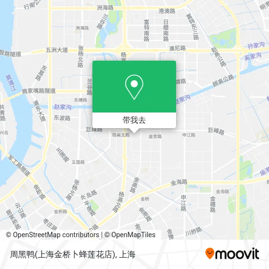 周黑鸭(上海金桥卜蜂莲花店)地图