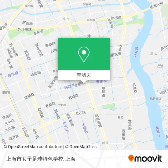 上海市女子足球特色学校地图