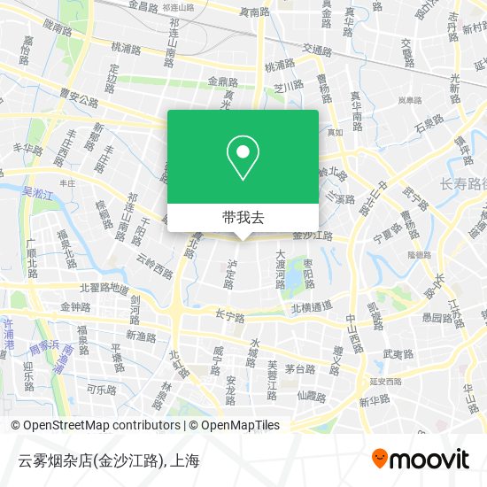 云雾烟杂店(金沙江路)地图