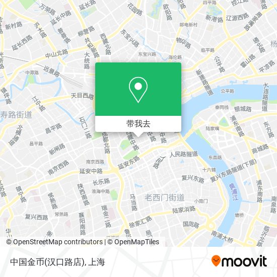 中国金币(汉口路店)地图