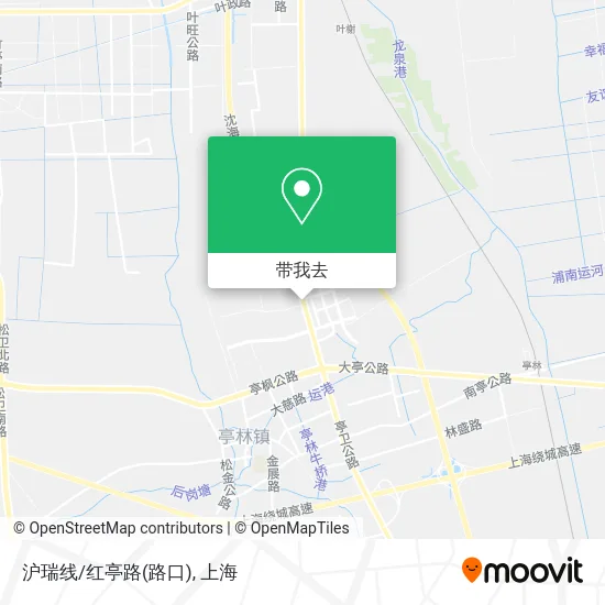 沪瑞线/红亭路(路口)地图