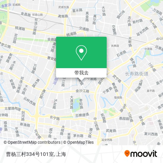 曹杨三村334号101室地图