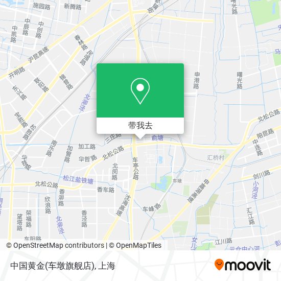 中国黄金(车墩旗舰店)地图