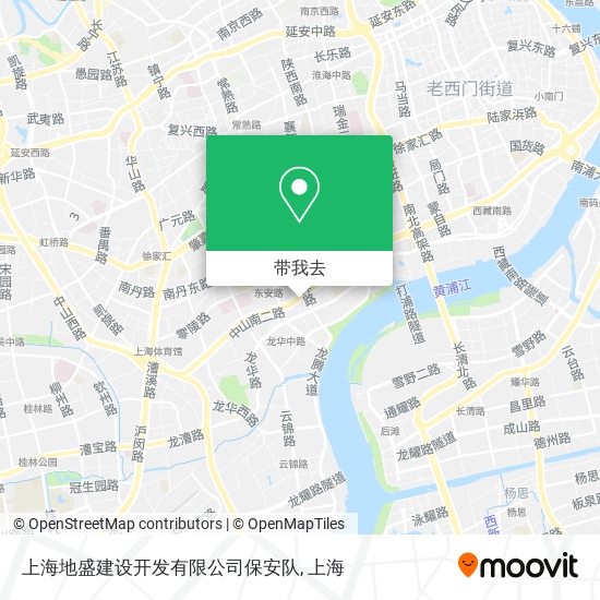 上海地盛建设开发有限公司保安队地图