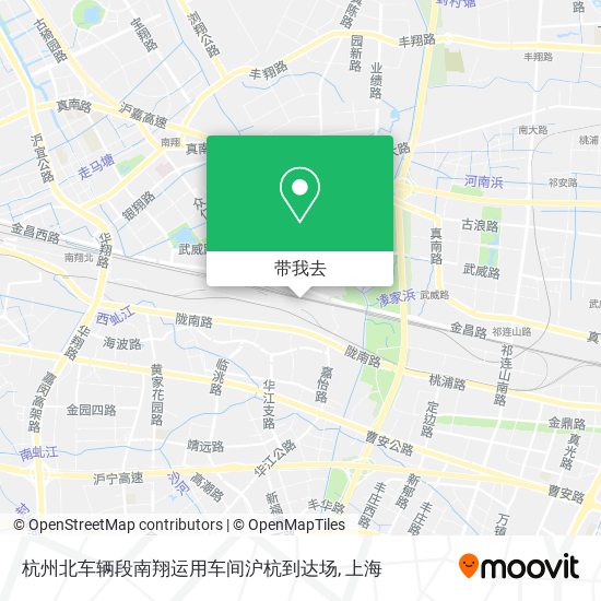 杭州北车辆段南翔运用车间沪杭到达场地图