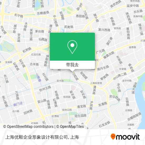 上海优毅企业形象设计有限公司地图