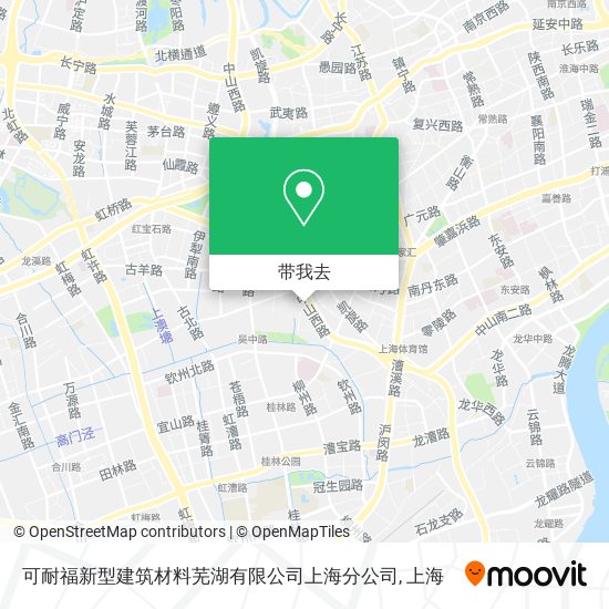 可耐福新型建筑材料芜湖有限公司上海分公司地图