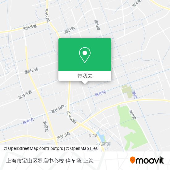 上海市宝山区罗店中心校-停车场地图
