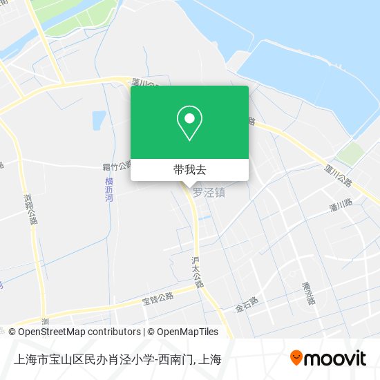 上海市宝山区民办肖泾小学-西南门地图