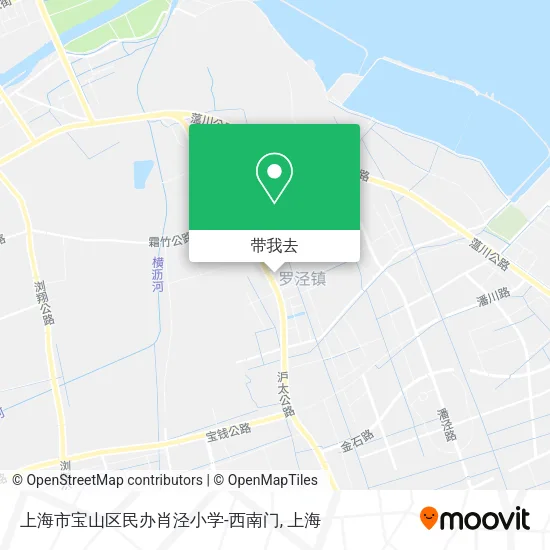上海市宝山区民办肖泾小学-西南门地图