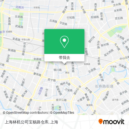 上海林机公司宝杨路仓库地图