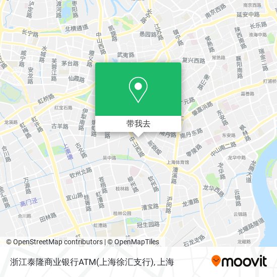 浙江泰隆商业银行ATM(上海徐汇支行)地图