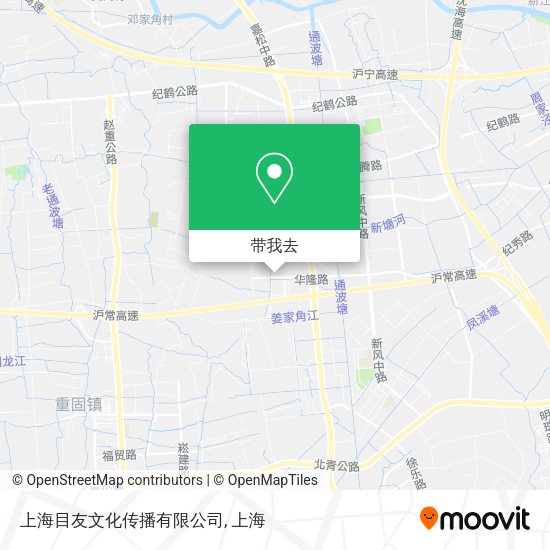 上海目友文化传播有限公司地图