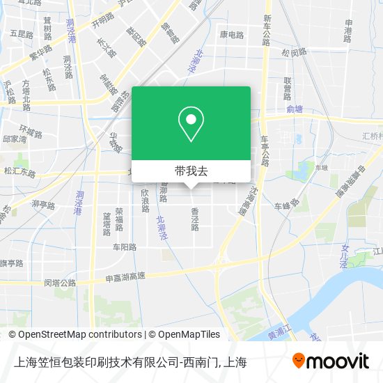 上海笠恒包装印刷技术有限公司-西南门地图