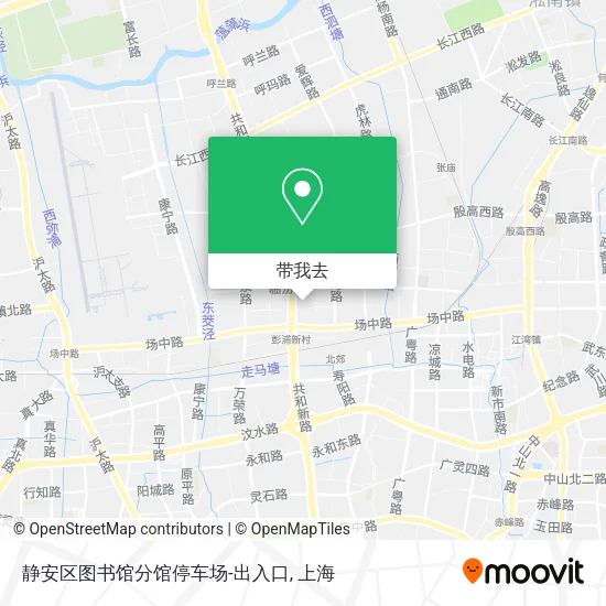 静安区图书馆分馆停车场-出入口地图