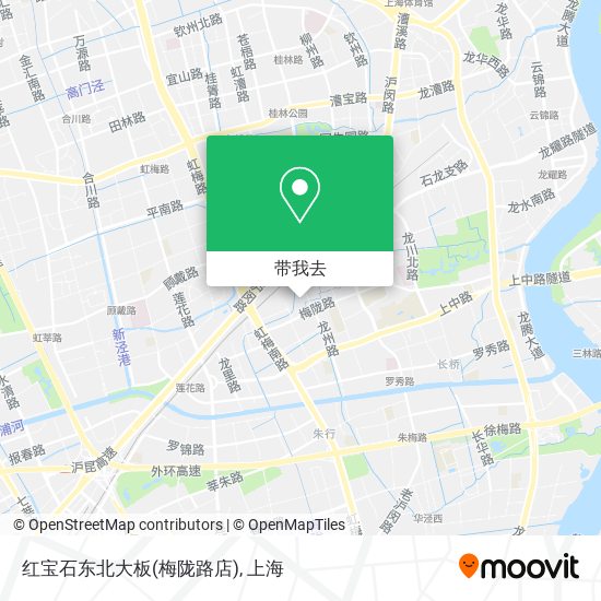 红宝石东北大板(梅陇路店)地图