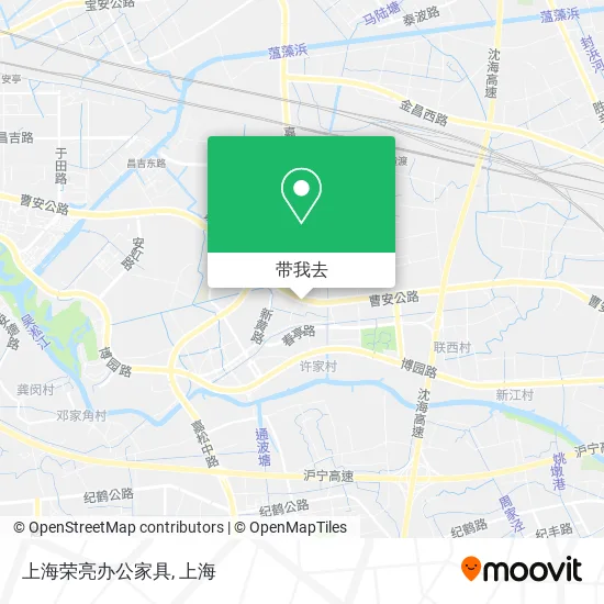 上海荣亮办公家具地图