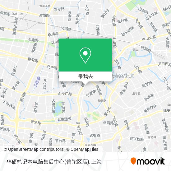 华硕笔记本电脑售后中心(普陀区店)地图
