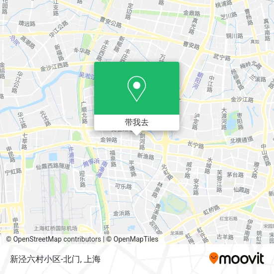 新泾六村小区-北门地图