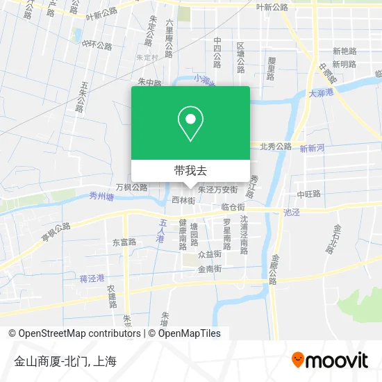 金山商厦-北门地图