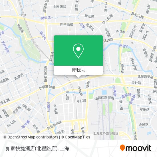 如家快捷酒店(北翟路店)地图