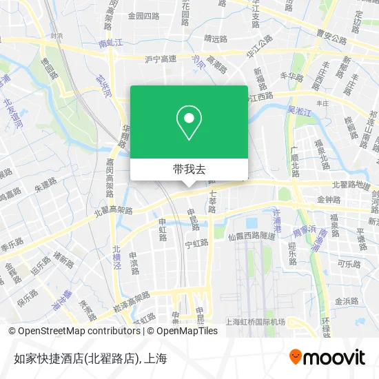 如家快捷酒店(北翟路店)地图