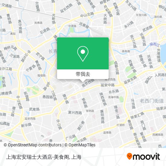 上海宏安瑞士大酒店-美食阁地图