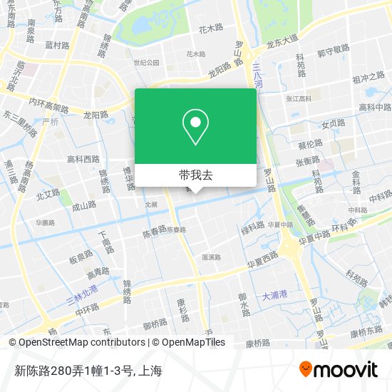 新陈路280弄1幢1-3号地图