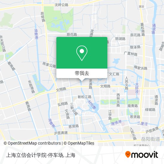 上海立信会计学院-停车场地图