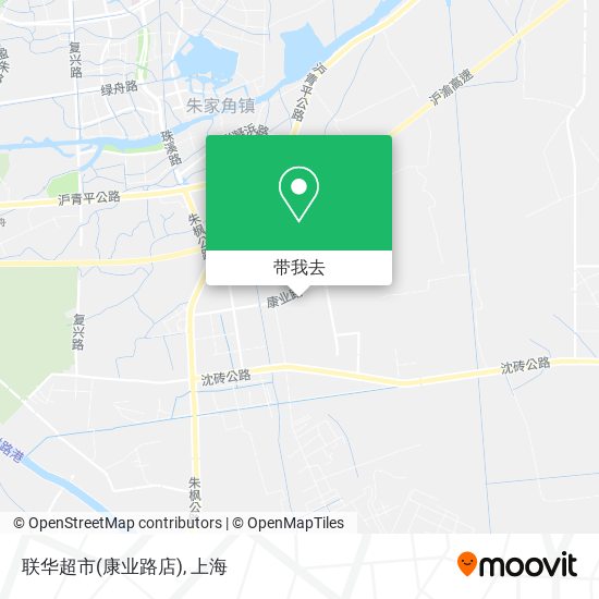 联华超市(康业路店)地图