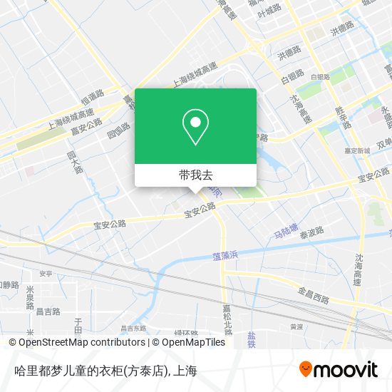 哈里都梦儿童的衣柜(方泰店)地图