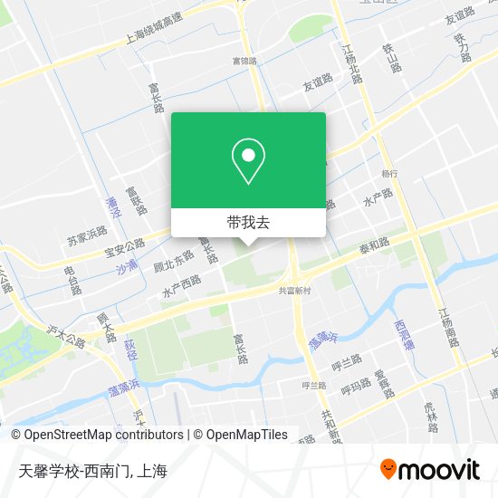 天馨学校-西南门地图