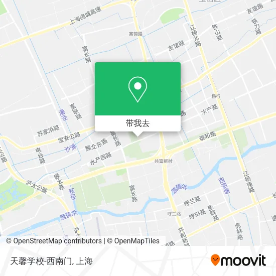 天馨学校-西南门地图