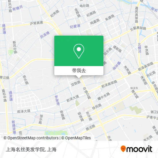 上海名丝美发学院地图
