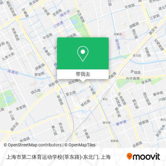 上海市第二体育运动学校(莘东路)-东北门地图