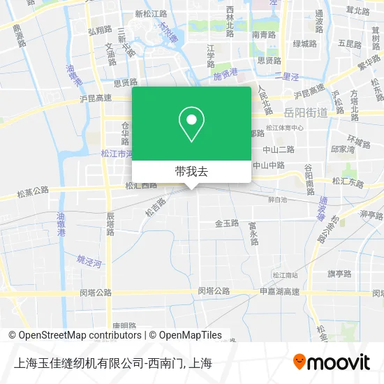 上海玉佳缝纫机有限公司-西南门地图