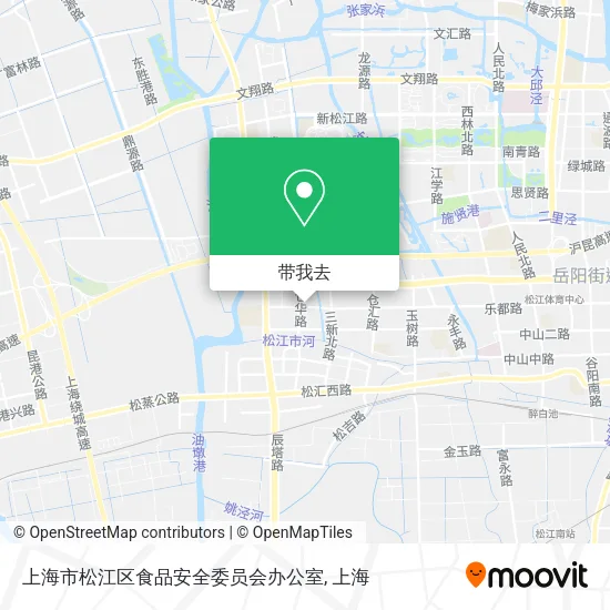 上海市松江区食品安全委员会办公室地图