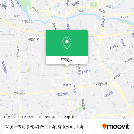 采埃孚传动系统零部件(上海)有限公司地图