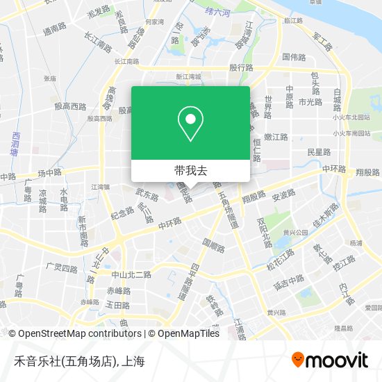 禾音乐社(五角场店)地图